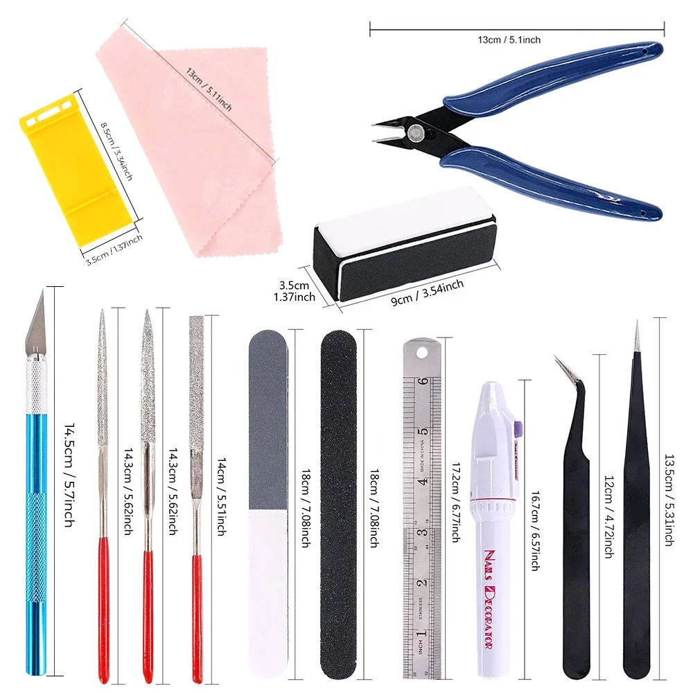 Multiple Models 3D Printer Tool Kit Trimming Knife Scraper Cleaning Needle Tweezers Pliers Deburring Kit DIY 3D Printing Tools
