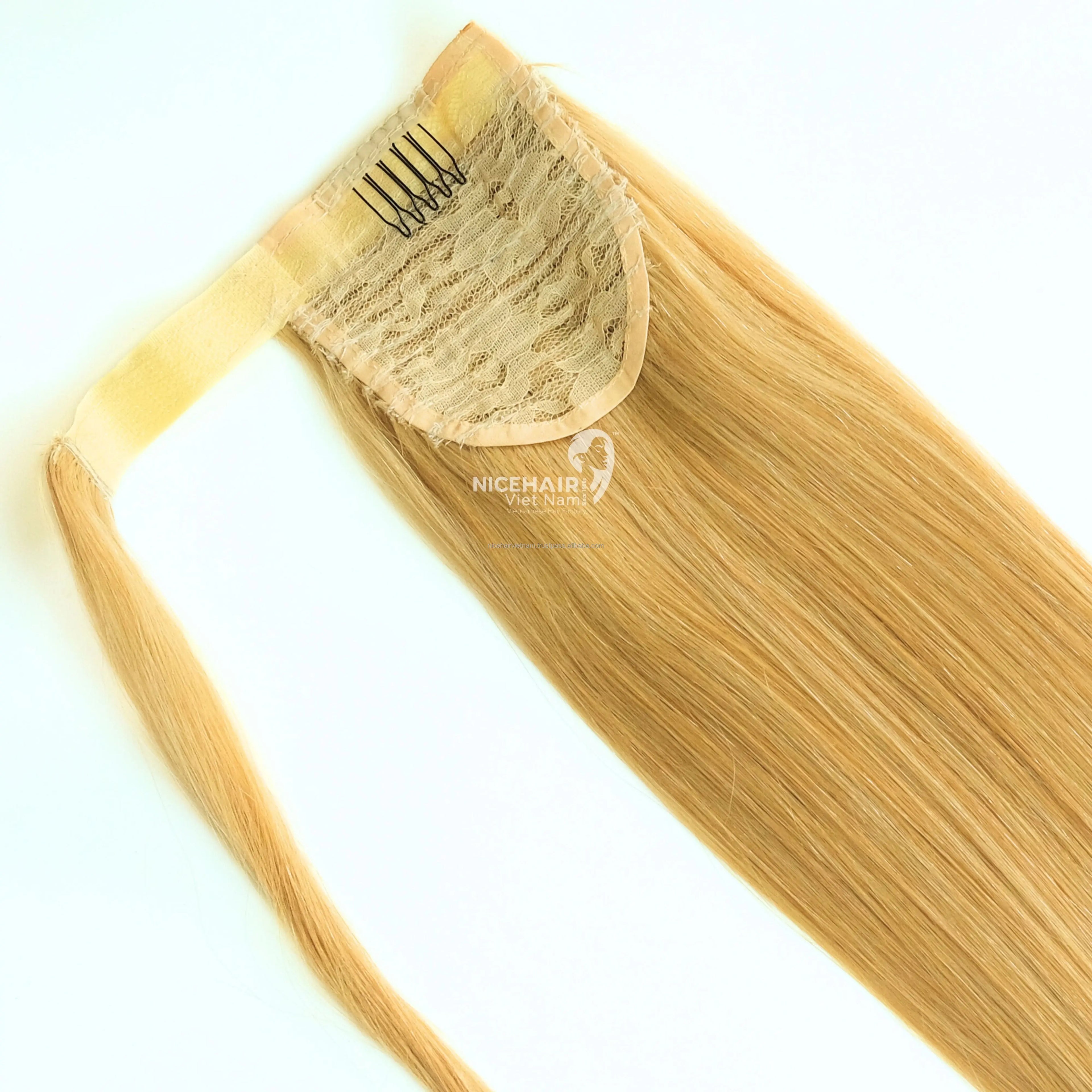 Best 100% Raw Slavic Vietnamese Remy Hair Extensions Smooth and Silky with Natural Body Wave Style for Ponytail Extensions