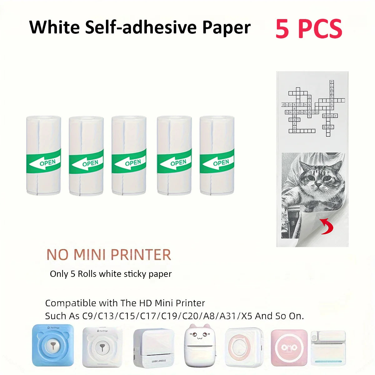 Thermal Portable Printer Mini Pocket Print Photo Thermal Label Printers With 57mm Printing Wireless BT Android And iOS Printers