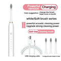 Brosse à Dents Électrique Souple 6 Vitesses Automatique pour Adultes et Enfants, Chargement Intelligent Universel, Compatible Tous Âges
