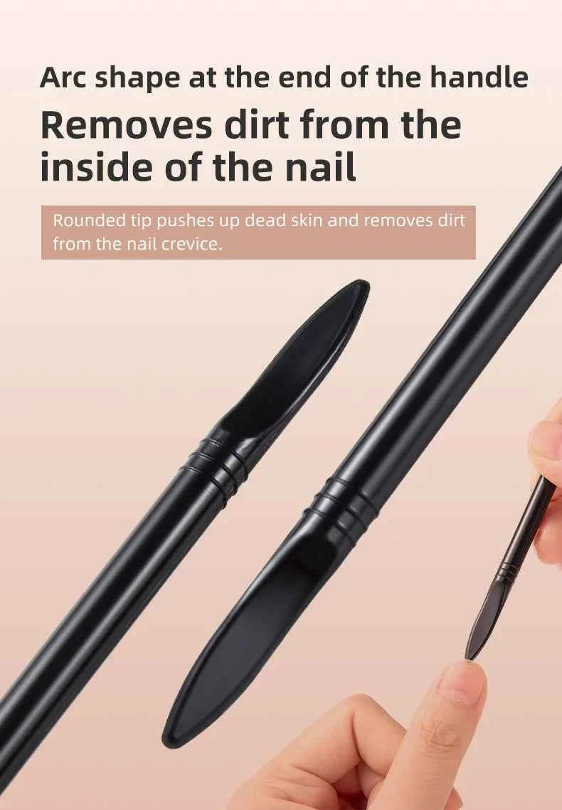 1/5PCS Quartz Pen Nail  Cuticle Pushers Nail Polish Manicure Stick Nail Files Grinding Pen Dead Skin Remover for Natural Nail
