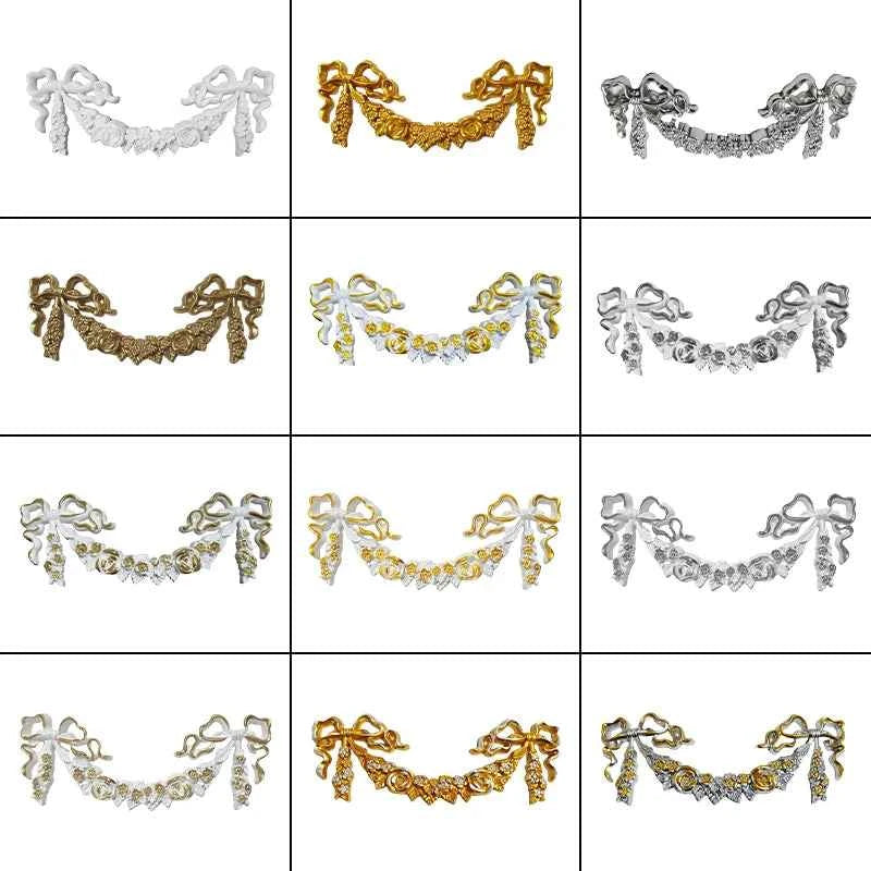 European Style Wall Decor Flower Frame Carving Crafts Wardrobe Wine Cabinet Decals Window Furniture Sliding Door Decor