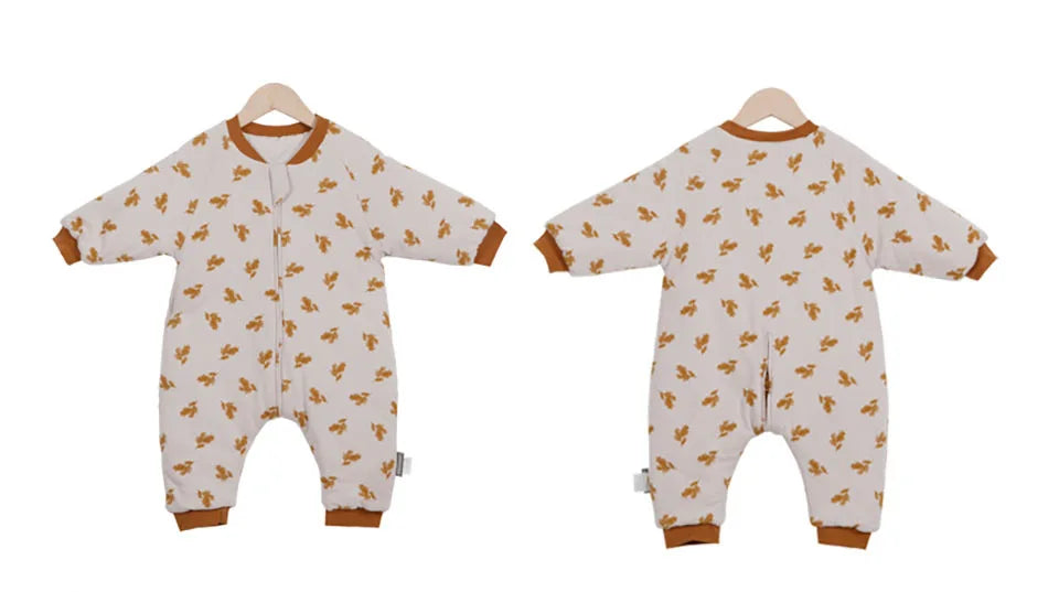 Baby Sleeping Bag Cute Girls Winter Warm Baby Sleepsack With Feet 1-4Years Kids Growth Blanket Sleepwear Children'S Sleeping Bag