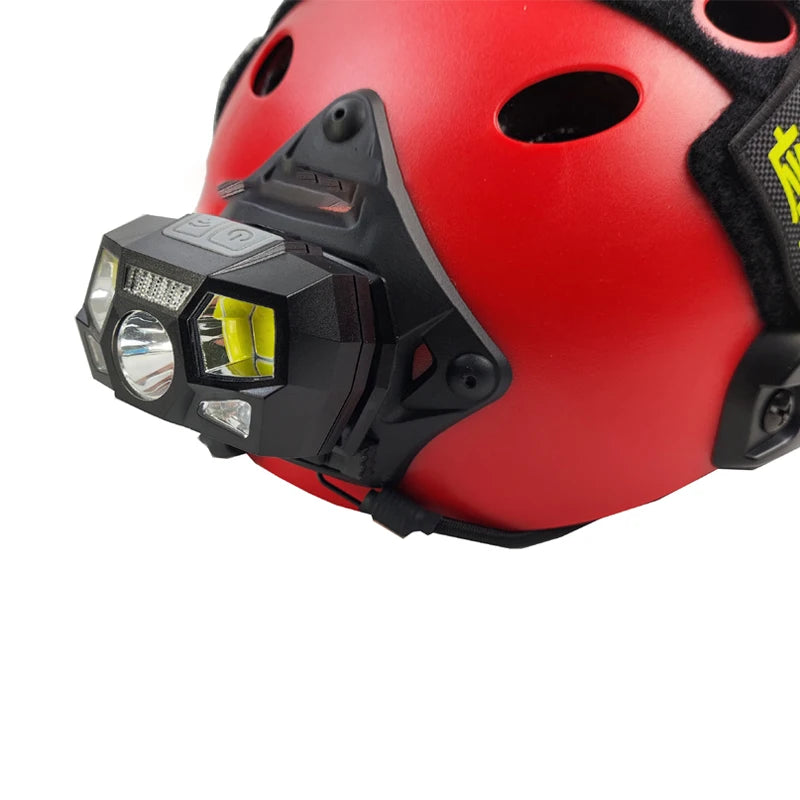 BOOIU Fast Mich Helmet Light NVG Installation Signal Light USB Charging Waterproof Signal Light Hunting And Fishing Headlight