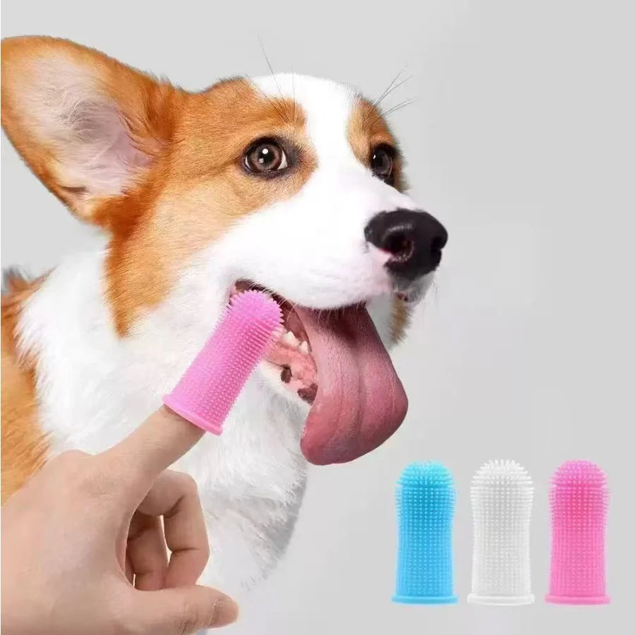 3-Sided Pet Toothbrush Dog Plastic Toothbrush Removing  Tartar Cleaning Mouth Pet  Care Cat Cleaning Mouth