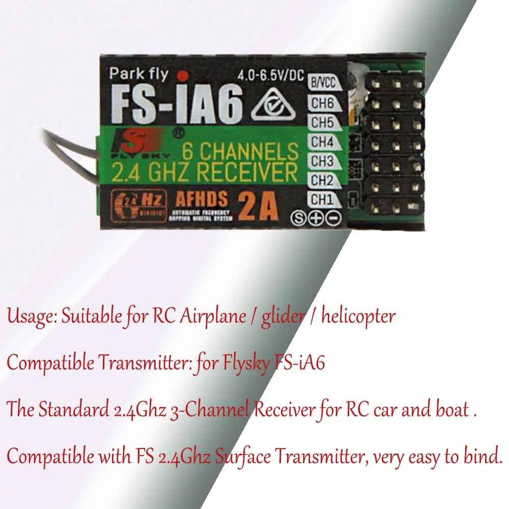 Flysky FS-i6 FS I6 2.4G 6ch RC Transmitter Controller FS-iA6 / FS-iA6B Receiver For RC Helicopter Plane Quadcopter Glider