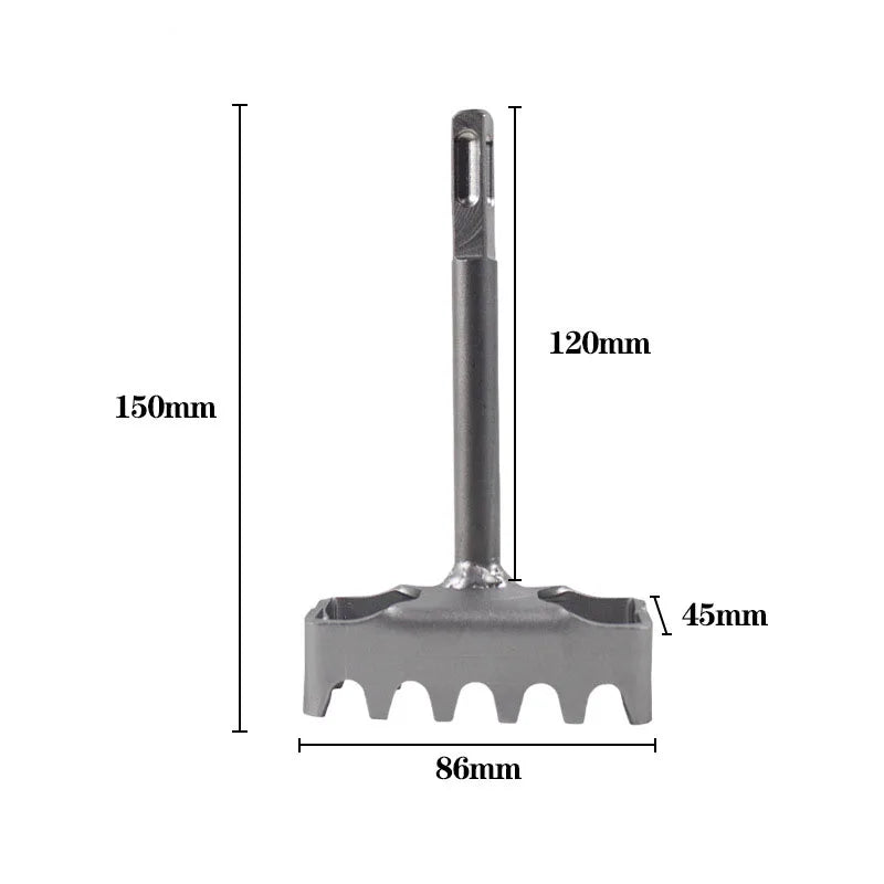 86 Line box socket Hole Punch Quick Electric hammer Open hole Tools hardware tools Square handle is hardened and wear resistant