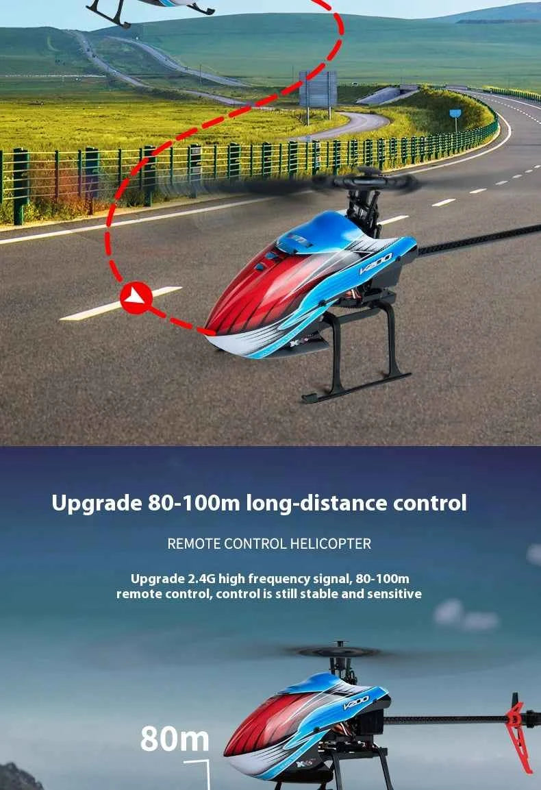 WLtoys RC Helicopters K200 2.4Ghz 4CH 6-Aixs Gyroscope Fixed Height Single Blade Propellor Gyro Mini RC Toys For Kids Gift