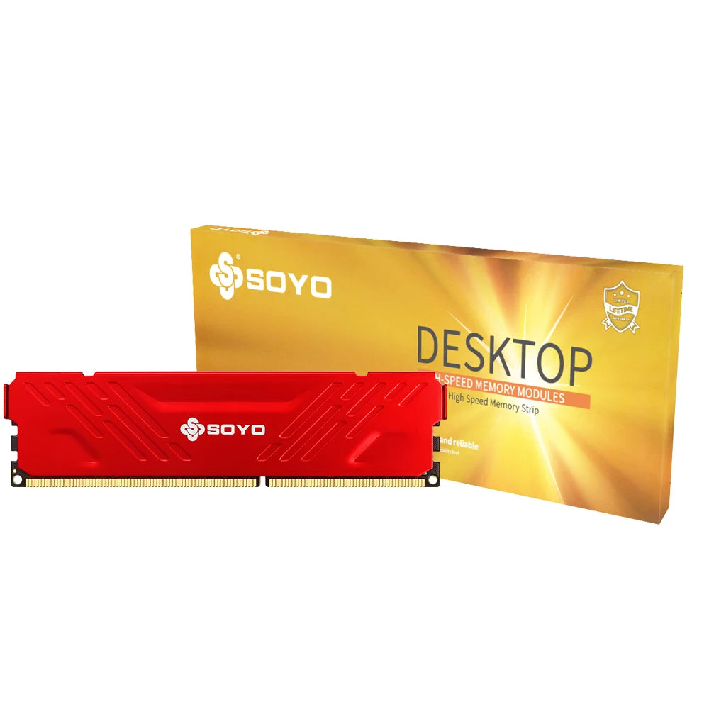 SOYO Memoria Ram DDR3 8GB Desktop 1600 Mhz DIMM Memory Module Ram For Intel & AMD 64Bit 240Pin 1.5V PC3-12800 PC Gameing