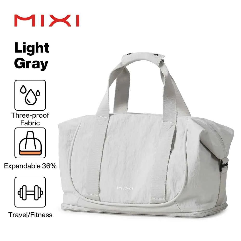Mixi Travel Bags Women Large Size Capacity Sports Fitness Storage Bag Foldable Duffle Suit Bag For Shoulder Bag Handbag M3020