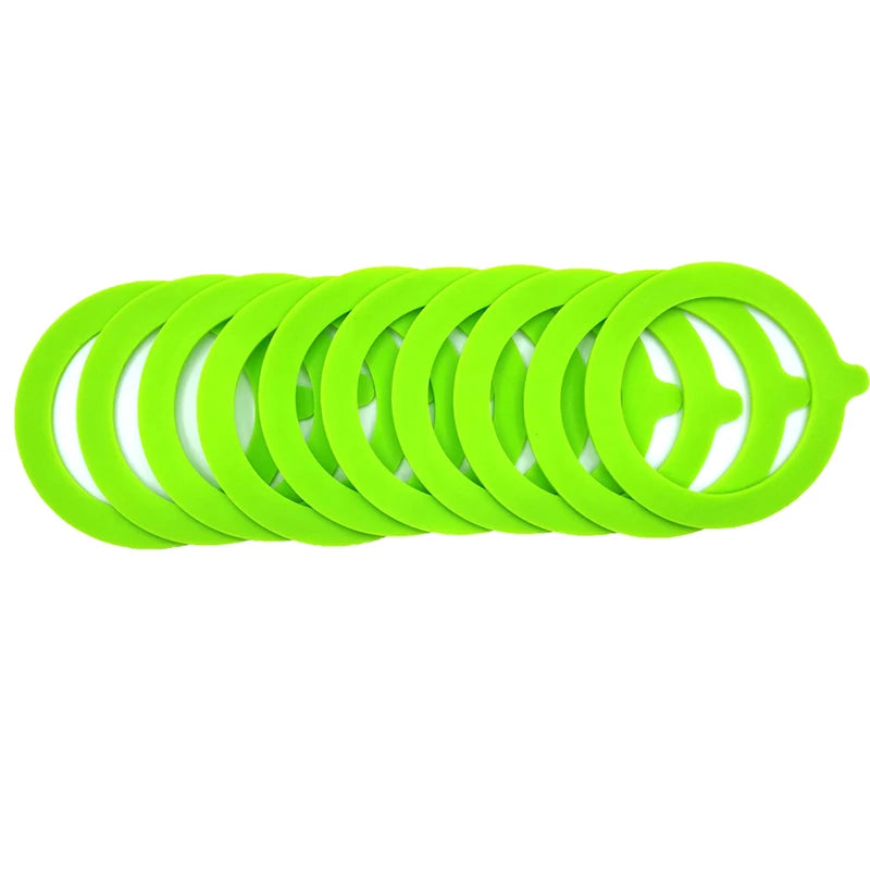 5Pcs Silicone Replacement Gasket Airtight Seals Rings Leak Proof Canning Seals for Glass Clip Top Jars Storage Containers