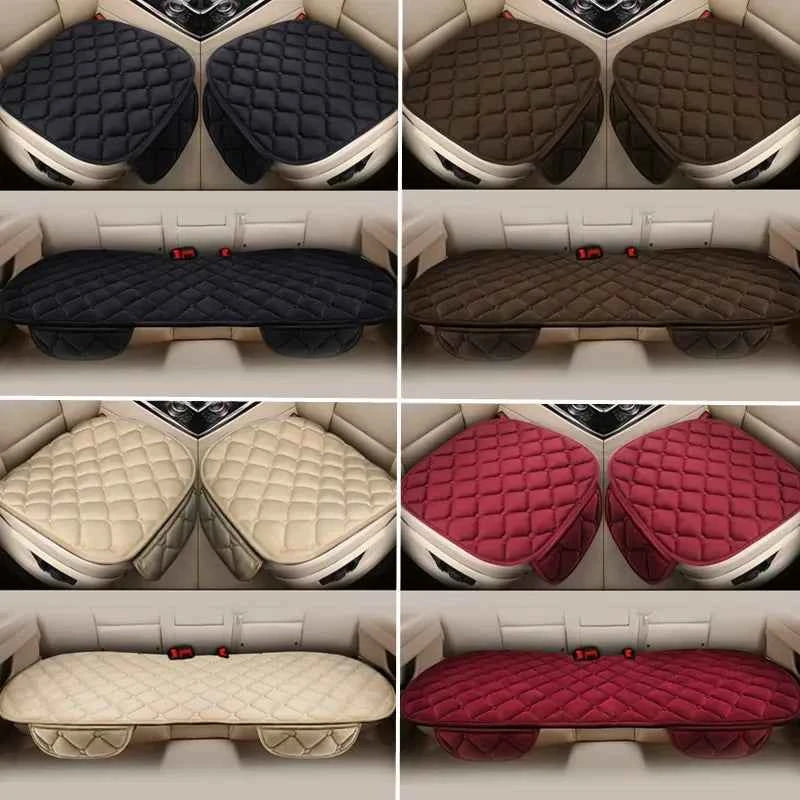 Car Seat Covers, Warm Seat Cushion Protector, Plush Seat Cover, Universal for Sedan, Hatchback, SUV, Autumn, Winter