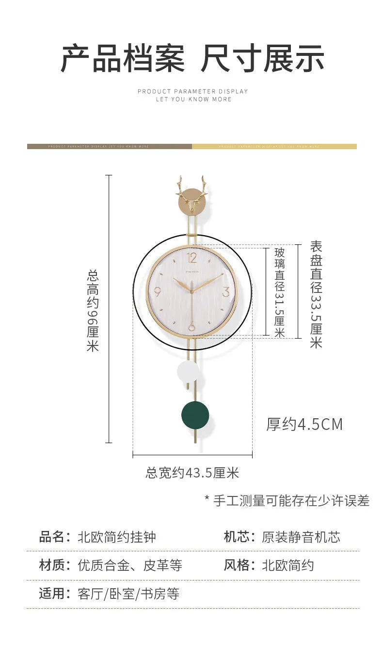Corner Modern Wall Clocks Aesthetic Bedroom Luxury Kitchen Wall Clocks Nautical Nordic Horloges Murales Home Decor Items