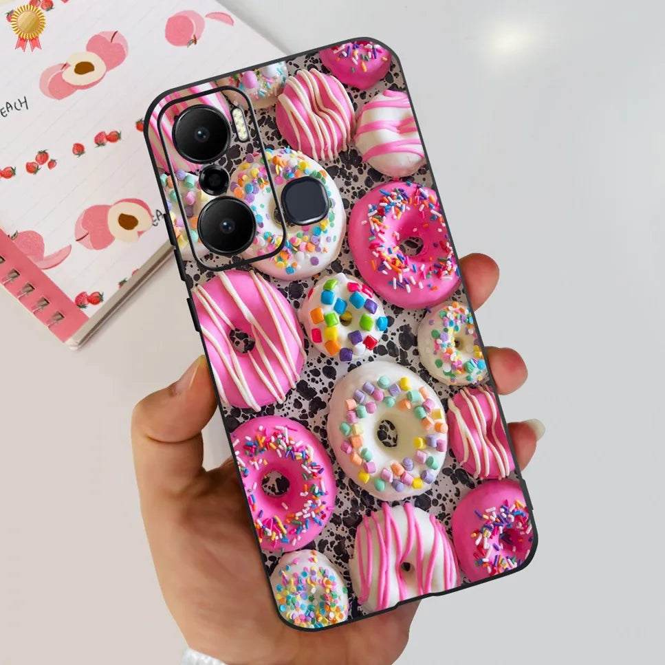 For Infinix Hot 20 Play 20i 4G Case Cute Astronaut Clear TPU Silicone Bumper Cover For Infinix Hot 20 Play 20i Phone Case Funda