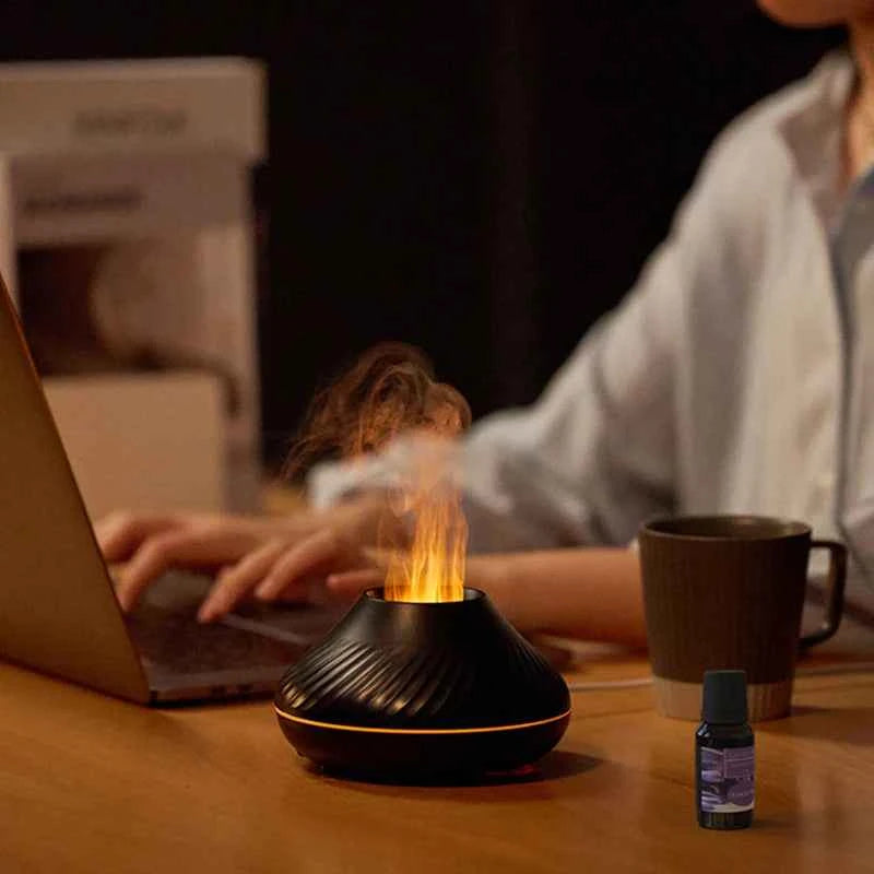 Volcano Aromatherapy Diffuser Portable Desktop Essential Oil Aroma Diffuser Home Air Humidifier Purifier/Essential Oil Set