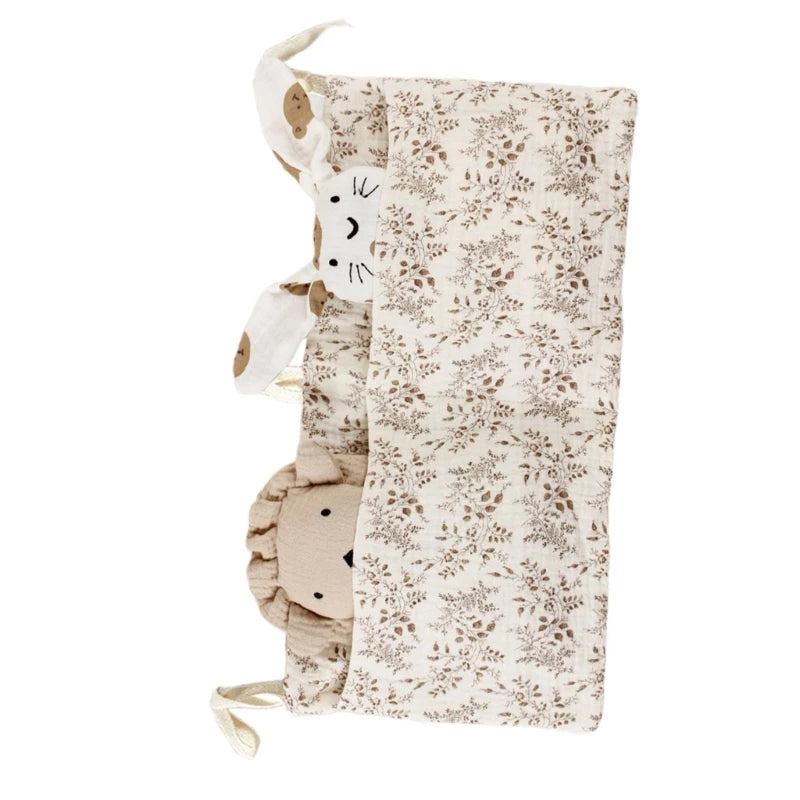 Baby Bedside Storage Bag Cribs Multifunctional Hanging Organizer Pocket for Drool Bibs Toy Diaper Baby Cribs Storage Bag