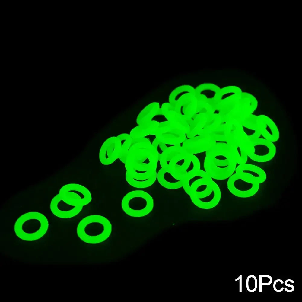 Multifunctional Outdoor Nail O-Type Silicone Luminous Ring Camping Fishing Safety Warning Supplies Camping Accessories