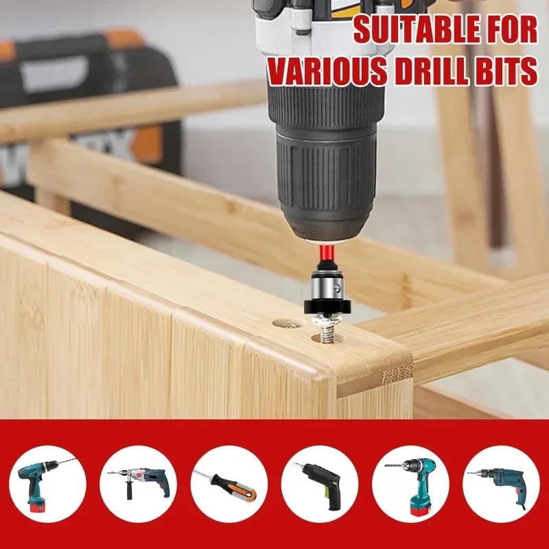 Magnetic Positioning Screwdriver Bits S2 Drywall Screw for Plasterboard Gypsum Board Locating Bit Batch Head Drilling Tools