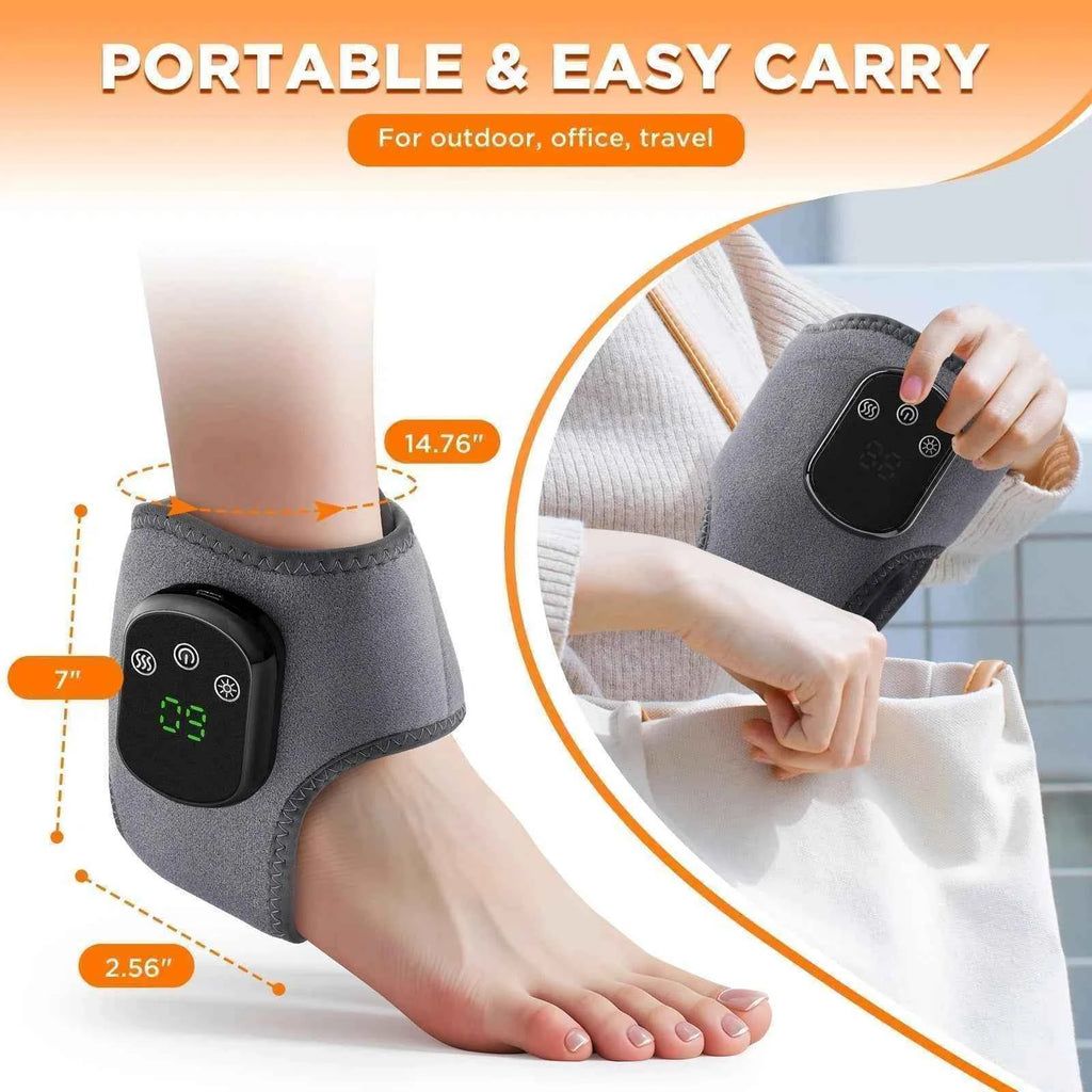Electric Heating Wrist Guard Vibration Massage Hot Compress Wrist Brace Ankle Wrap Hand Foot Protector Rechargeable Wristband