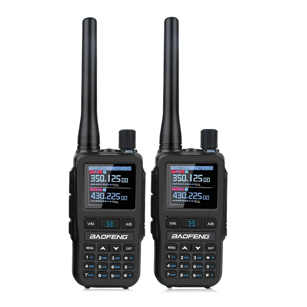 2PCS/Pack Baofeng UV-5R Mini Dual Band Dual PTT Walkie Talkie 5RMINI Air Band Rx 5W Compact  VOX FM Amateur Radio Type-C Charge
