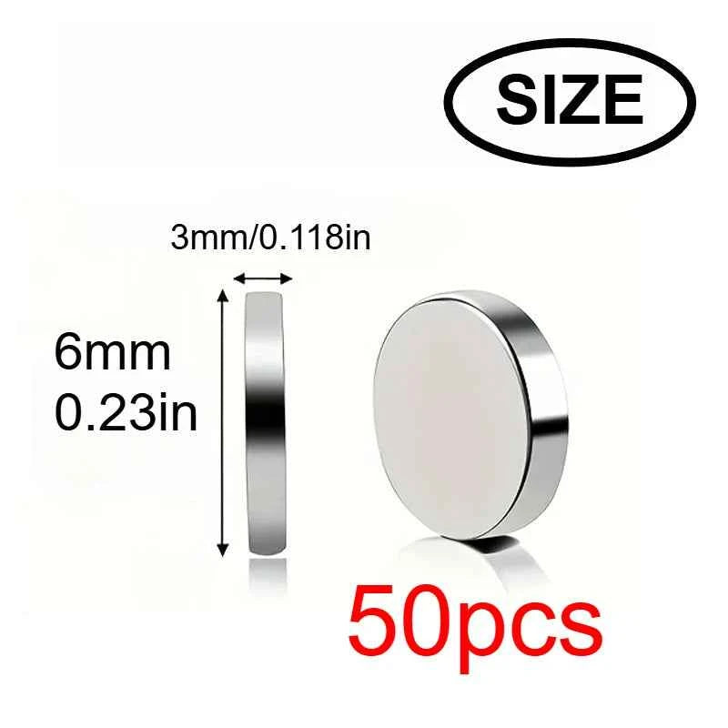 10x3/6x3mm mini whiteboard magnet, widely used in Halloween DIY, refrigerator stickers warehouse tool classification bag buttons