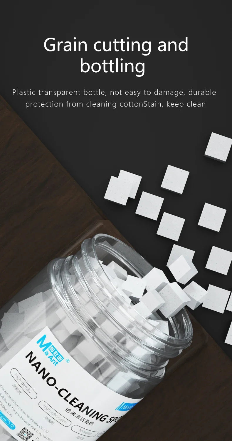 MaAnt MY-065 Nano Cleaning Sponge for Mobile Phone Screen Glue Removal/Camera/PCB Welding Flux Oil Cleaner No Flocculent Residue