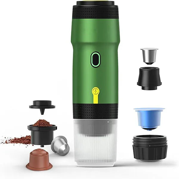 New 60ml Electric Wireless Heating Coffee Machine Fit for Coffee Capsule Powder Travel Coffee Maker for Car Home Camping Travel