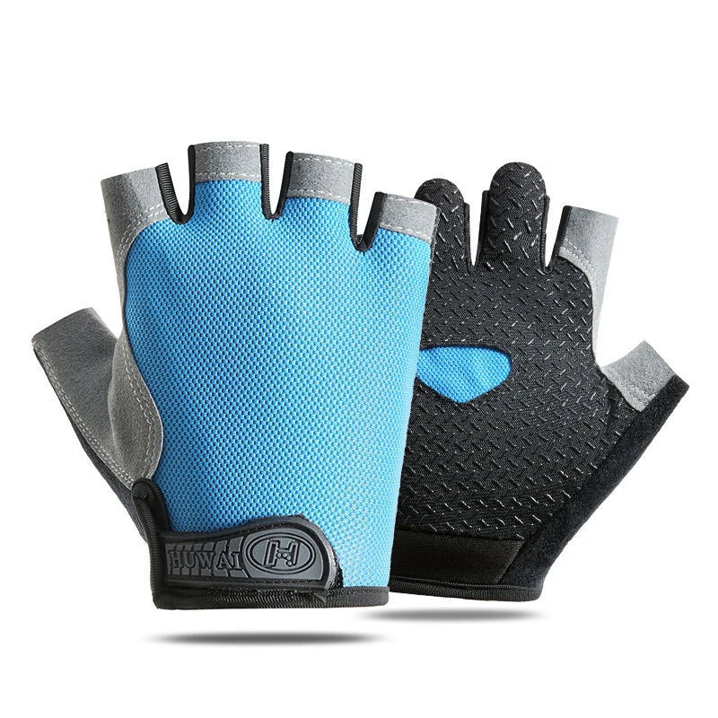 Weightlifti Gym Gloves Fitness Training Fingerless Women Men Bodybuilding Exercise Sports Gloves Cycling Anti Slip Breathable