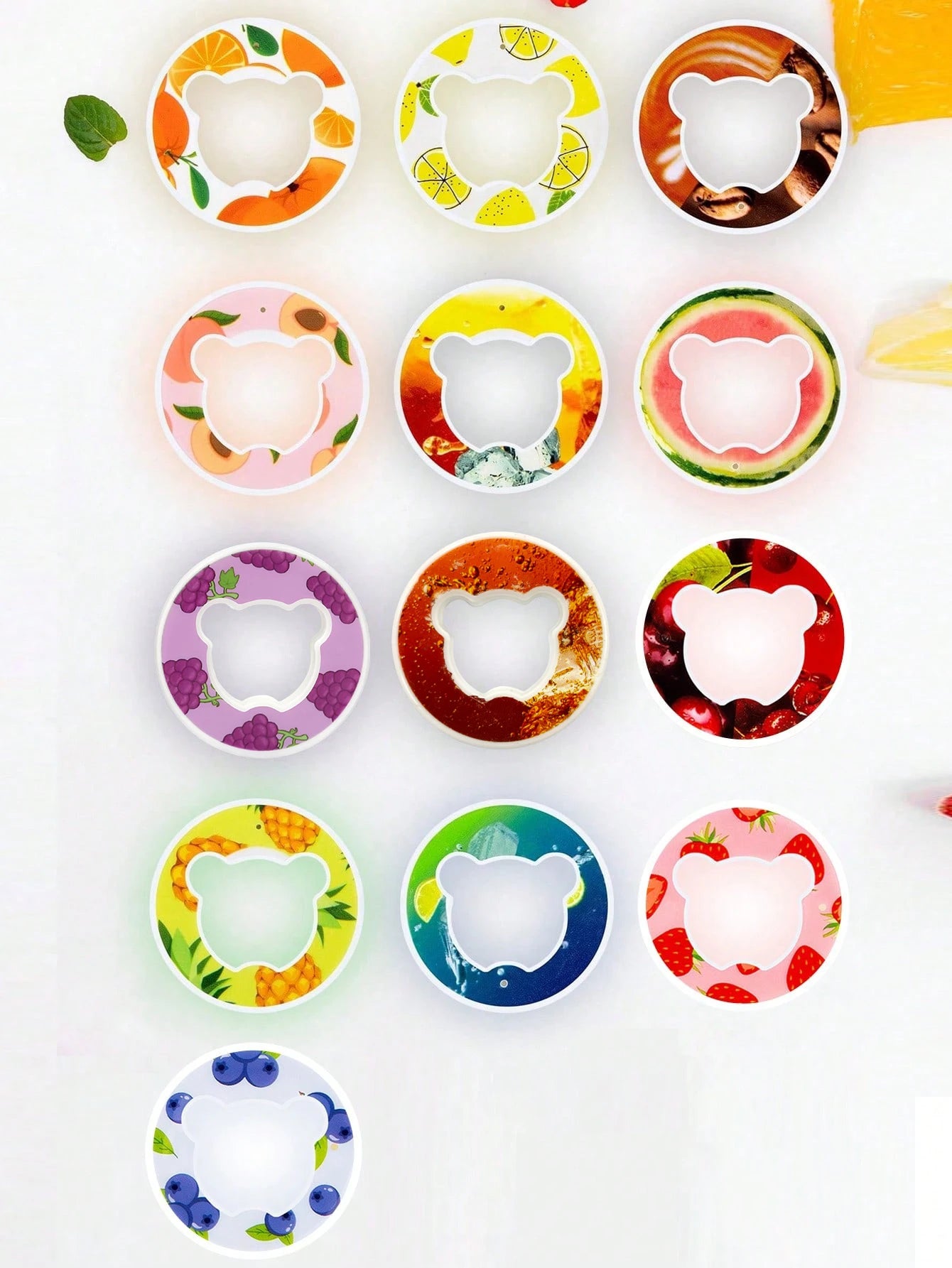 1pc Bear Shape Flavor Pods Scented Pods Creative Flavour Scent Pods 0 Sugar Used In Flavoured Drinking Bottle with Fragrance