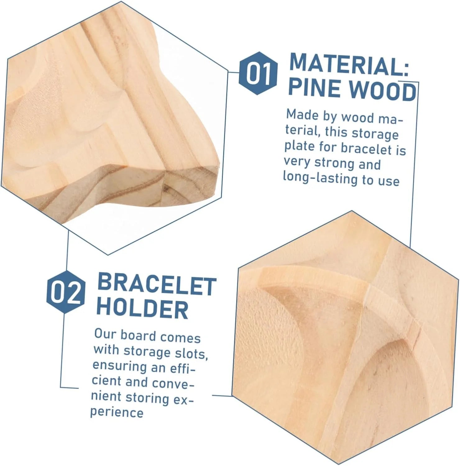 DIY Wooden Bead Board Bracelet Design Board Beading Jewelry Organizer Tray Mats for Jewelry Making and Display