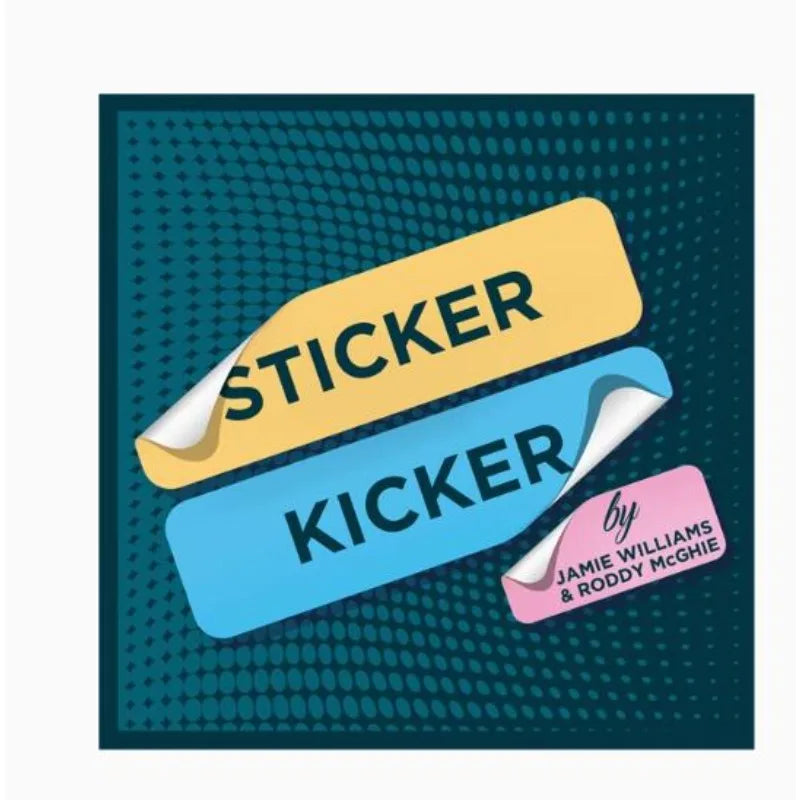 Sticker Kicker by Roddy McGhie Gimmick Card Magic Tricks Illusions Close up Magic Props Street Bar Funy Mentalism Props Magician