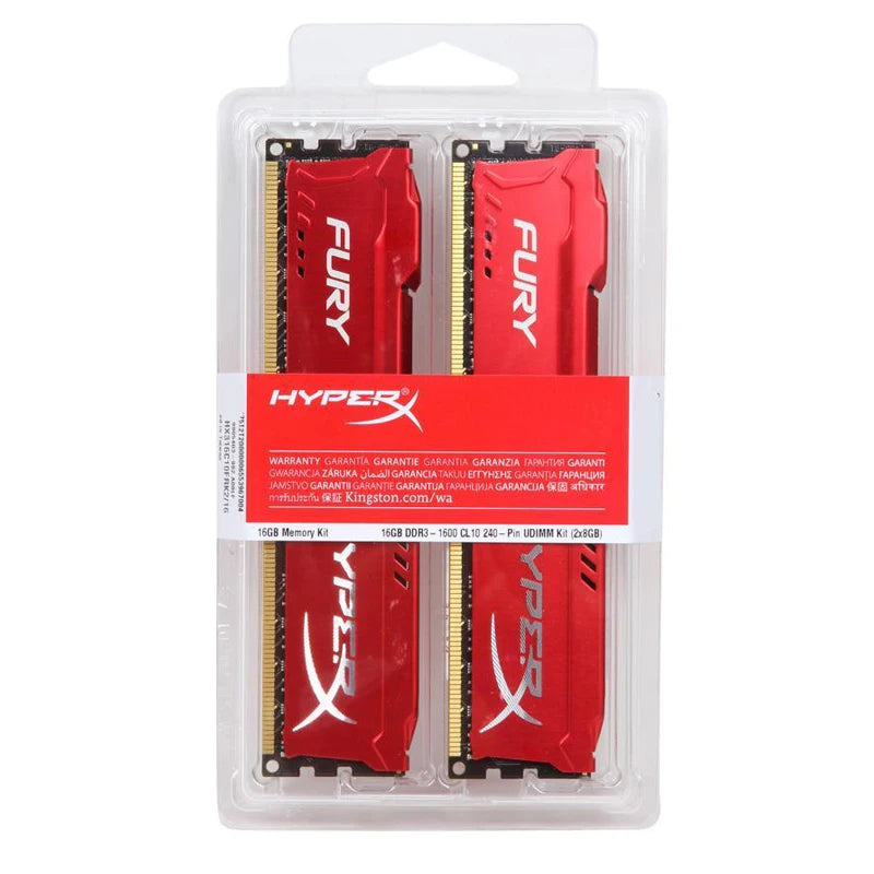 Memoria DDR3 8GB (2x4GB) 16GB (2x8GB) Kit RAM 1866MHz 1600MHz 1333MHz Desktop RAM 240Pins 1.5V DIMM PC3-12800 14900 Fury RAM