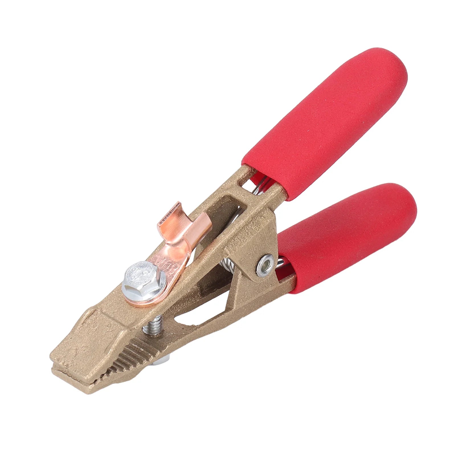 260A Earth Cable Clamp A Shape Earth Wire Clamp Brass Grounding Work Clamp Electric Argon Arc Welding Pliers 260A Welding Pliers