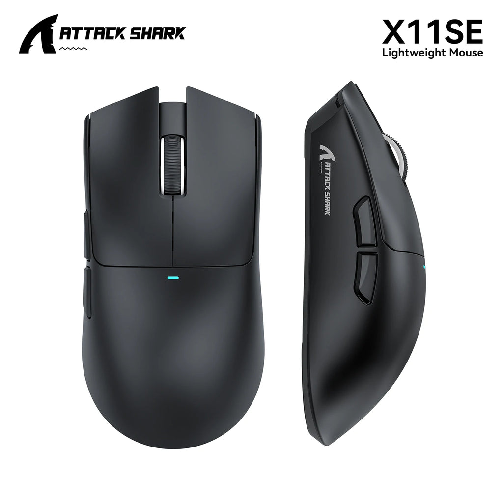 Attack Shark X11 & X11se Wireless Gaming Mouse,Bluetooth Tri-Mode Connection, PixArt PAW3311,Touch Magnetic Charging Base