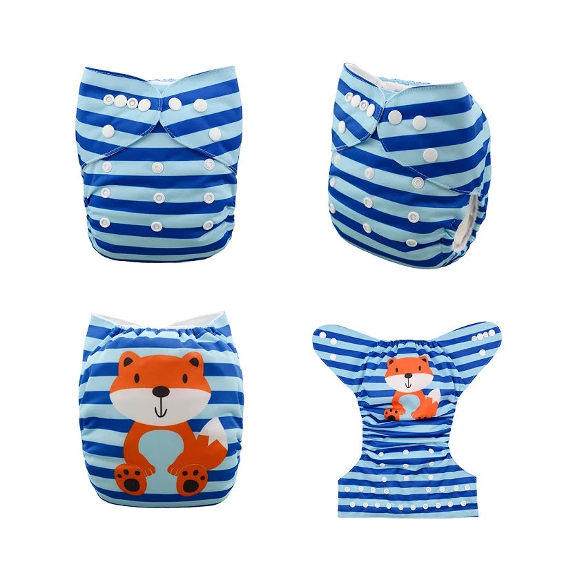 U Pick ALVABABY Digital Position Baby Cloth Diaper Reusable Baby Cloth Nappy with 1pc Microfiber Insert