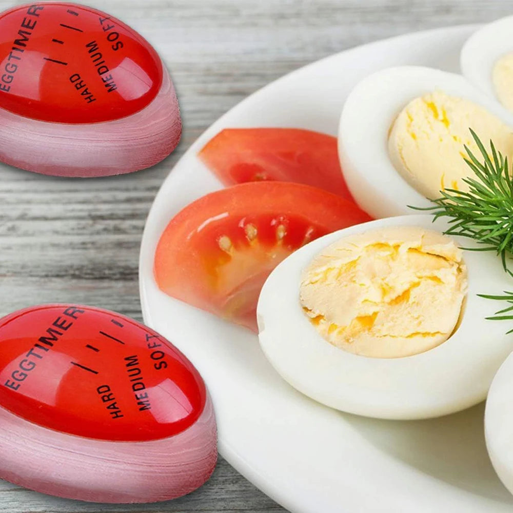 Egg Timer Color Changing Indicator Soft Medium and Hard Boiled Eggs Heat Sensitive Safe Durable Kitchen Aid Gift Home Use