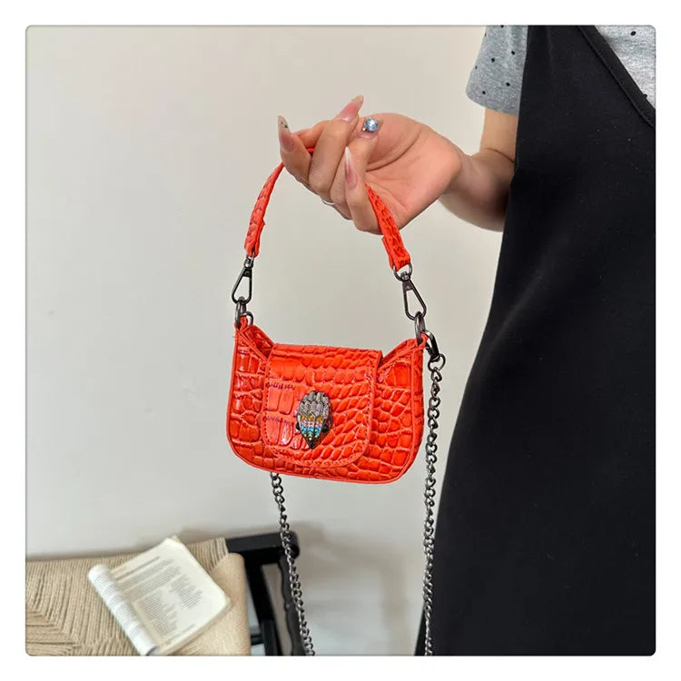 Best Superstar Show Original Diaper Bag, Retro Textured Leather, High-End Minimalist Crossbody Handbag For Party