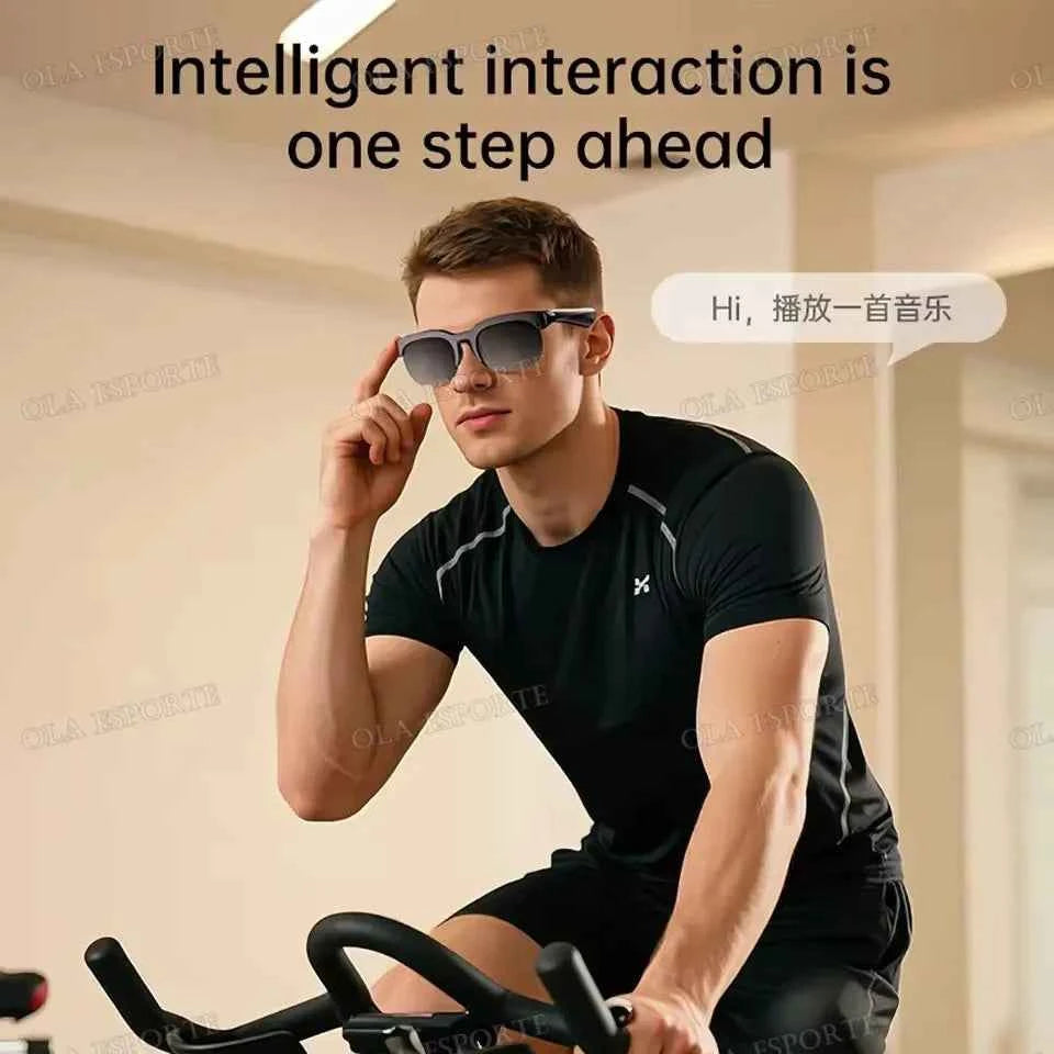 New Camera Control Smart Glasses 2025 Music Sunglasses Headphones Wireless Bluetooth Call Headset HIFI Audio glasses For Android