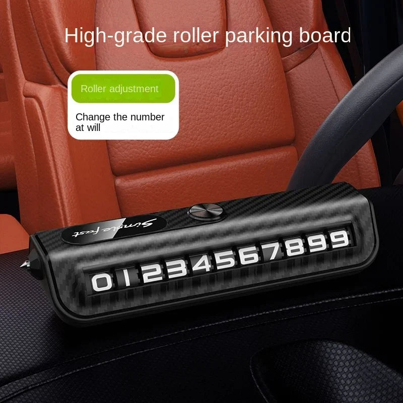 Tijdelijke Parkeerwagen Nummer Voertuig Bewegende Auto Telefoonkaart Roller Bewegende Auto De Auto Gebroken Ramen Veilig Ontsnap