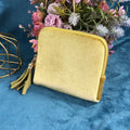 1PC Luxurious jewelry organizer – zipper closure, tassel charm and soft fabric lining | Compact bracelet travel case