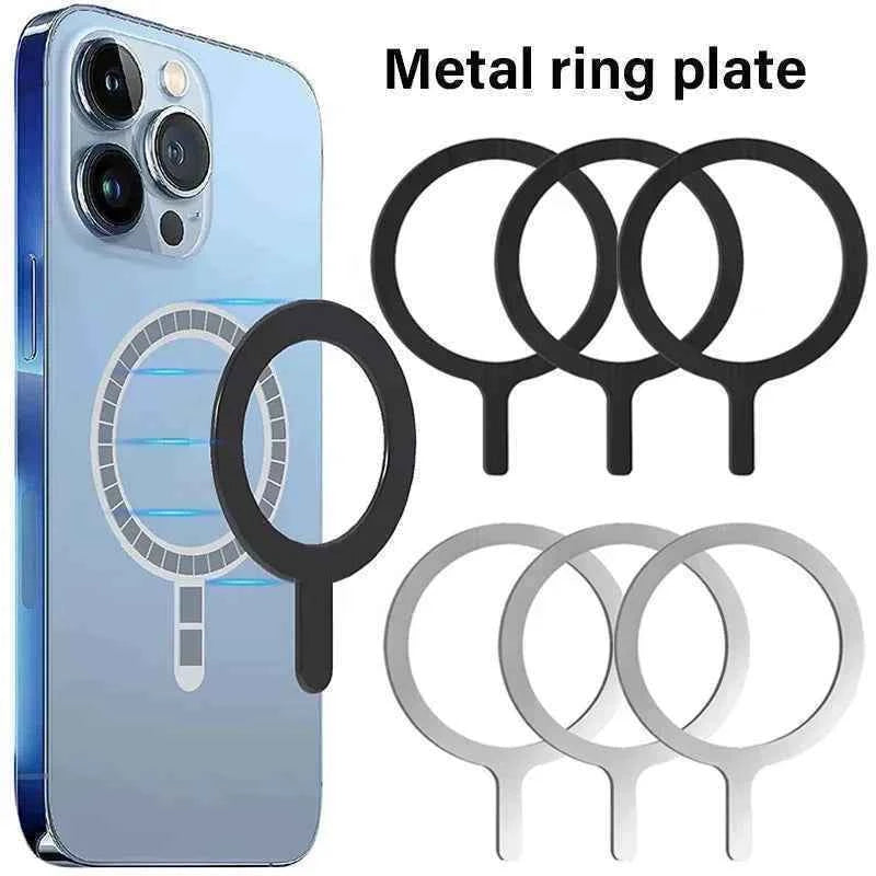 Self Adhesive Metal Ring Iron Sheet Sticker for Phone Case Magsafe Magnetic Wireless Charging Ring for Phone 15