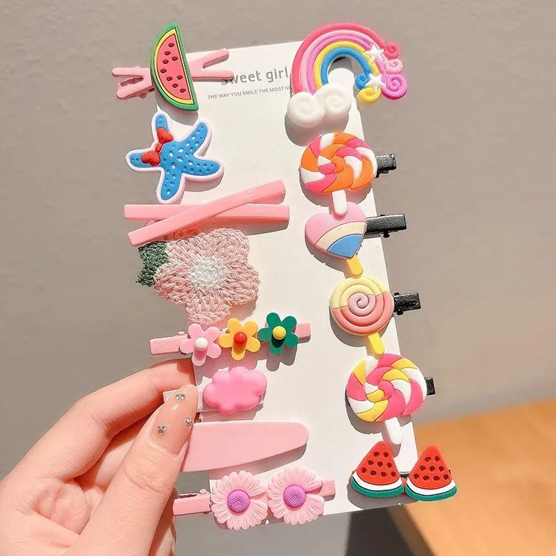 Cute Baby Hair Clip Baby Does Not Hurt Hair Clip Children's Hair Accessories Girls Side Bangs Hair Clip Headdress.