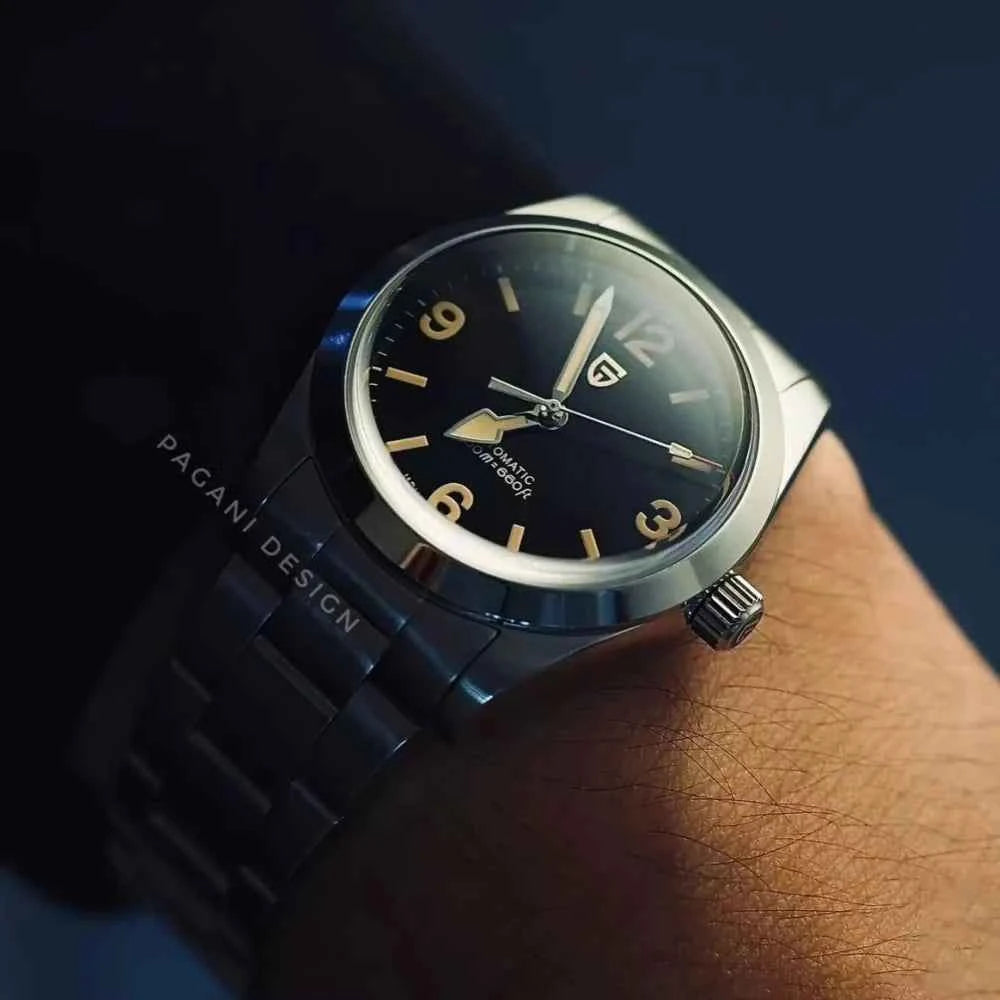 PAGANI DESIGN 2026 New 36MM Men Automatic Mechanical Watches NH35 Sapphire Stainless Steel AR Coating 20Bar Clock Watch for Men