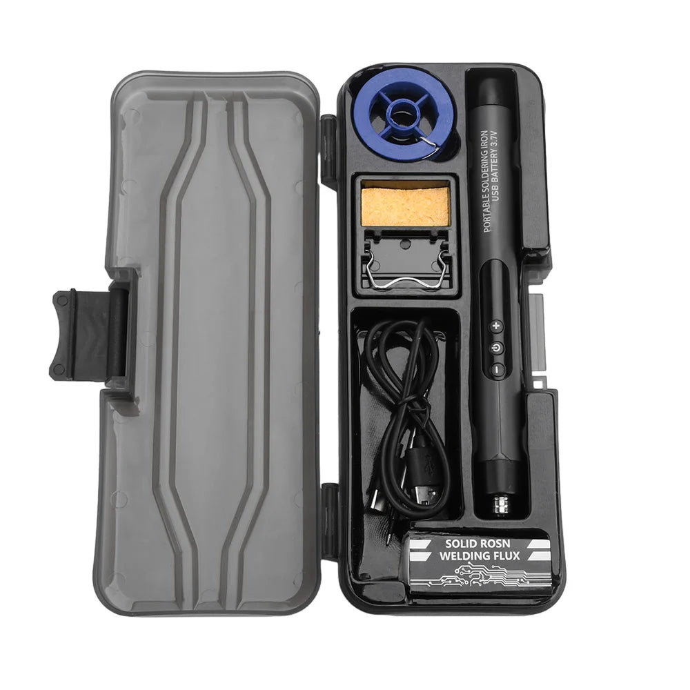 USB Soldering Iron Set Wireless Charging Electric Soldering Iron Type-C Interface Adjustable Temperature Welding Repair Tools