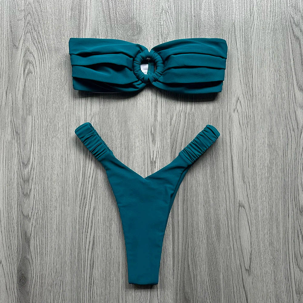 Micro Bikini Push Up Women Swimsuits 2025 Sexy Female Swimwear Brazilian Bikini Set Thong Biquini Swimming Suits Beachwear