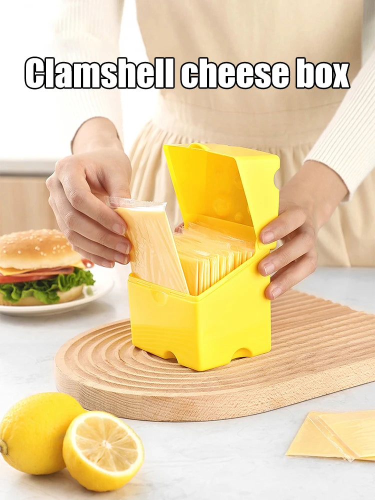 Clamshell Cheese Box, Household Kitchen Crisper, Butter, Cheese, Cheese Packaging Storage Box, Refrigerator Food Crisper Box