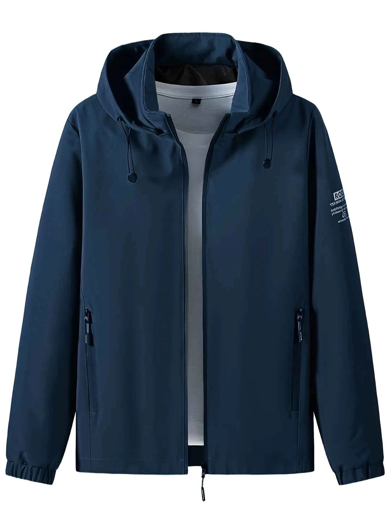 Windproof detachable hooded jacket Korean style trendy loose fashion casual men's jacket