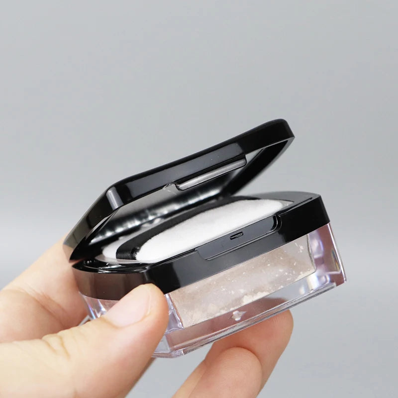 Powder Box Empty Portable Mini 5g Sieve Loose Powder Pot Square Box with Powder Puff Travel Makeup Jar Sifter Cosmetic Container