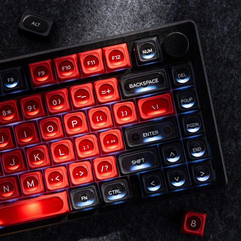 XVX White Shine Through Cats eye MAX Profile Dye-Sub PBT Keycap Set 136-Key