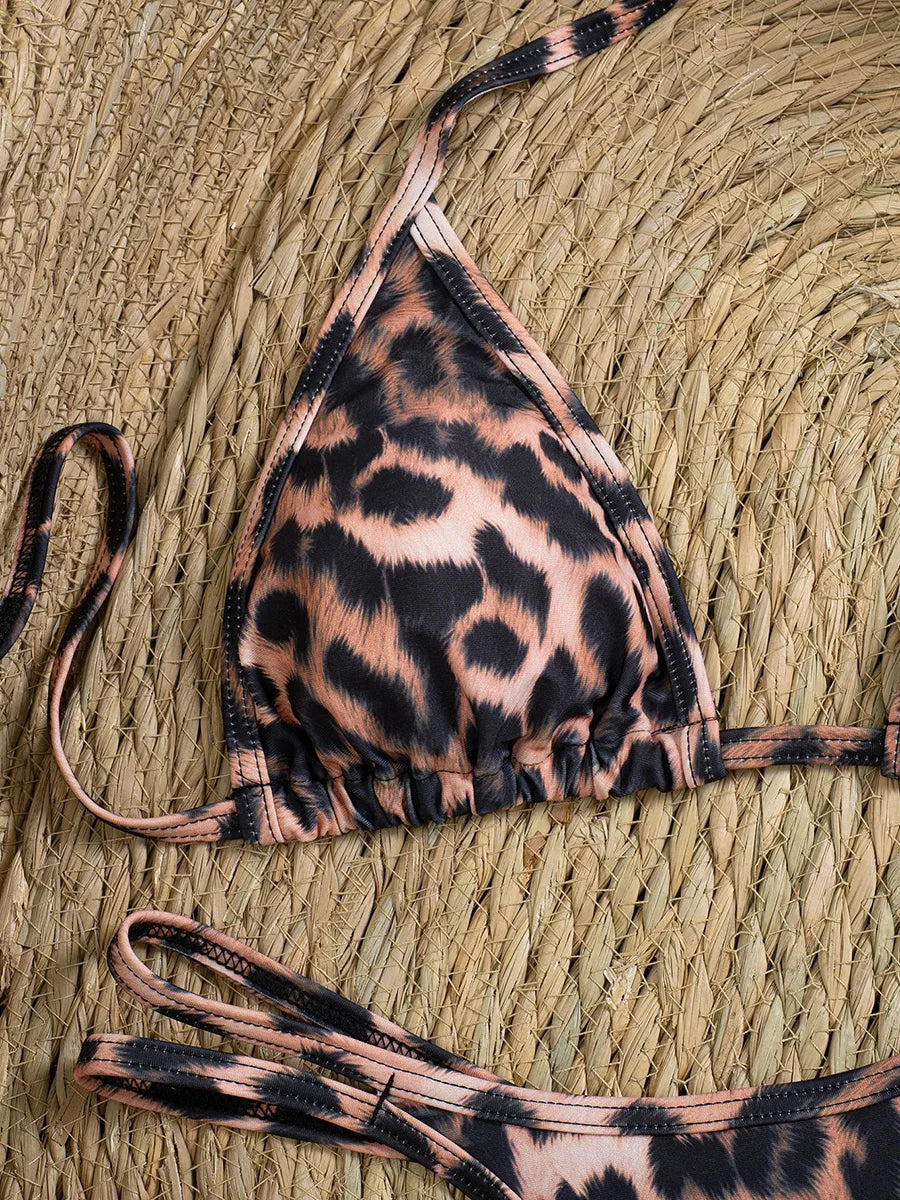 Extreme Mini Micro G String Diamond Bikini Women Swimsuit Female Swimwear Two Pieces Bikini Set Halter Bathing Suit Swim Lady